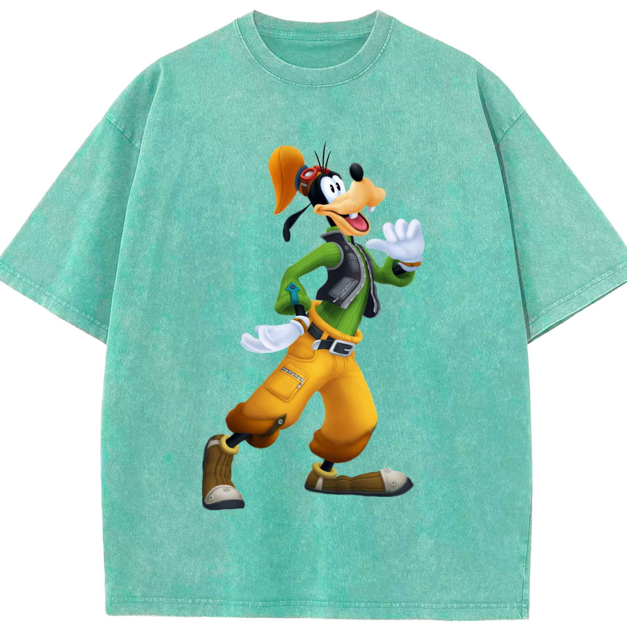 （画像用） ミッキーマウス Mickey Mouse 綿100% ヴィンテージ風 半袖Tシャツ（フロントプリント）